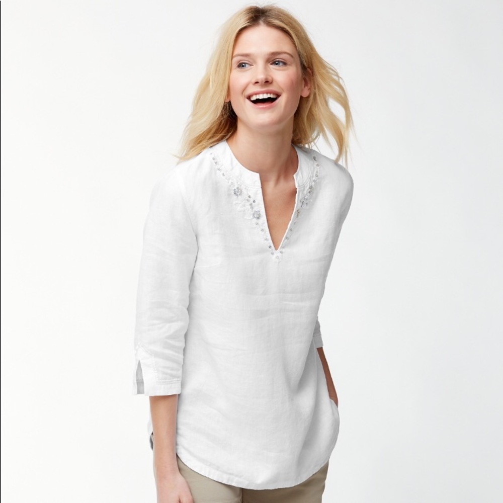 Tommy Bahama Two Palms Embroidered Tunic